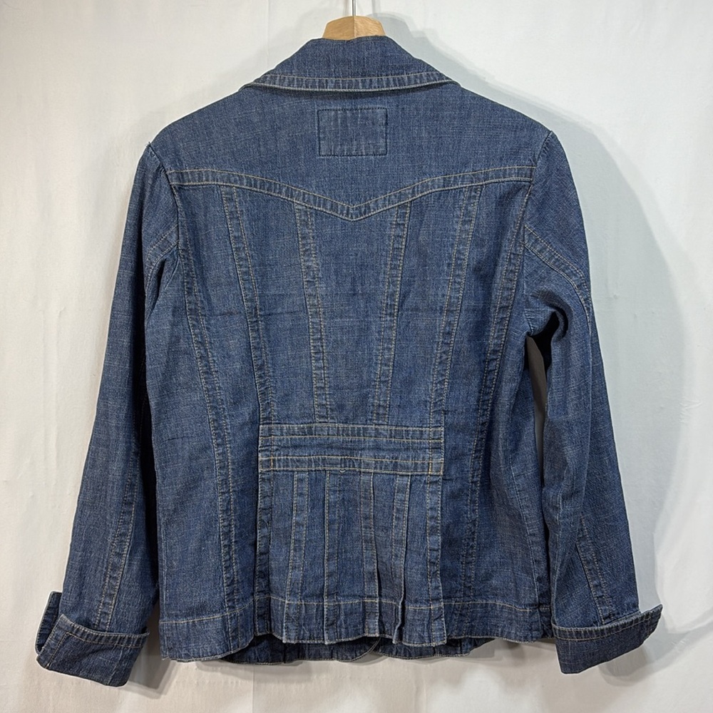 Tria Elevated Light Weight Denim Jacket: - image 3